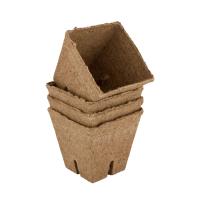 Торфяной горшочек квадратный 50*50 (упаковка 60 шт)