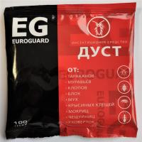 ДУСТ от тараканов, муравьёв, клопов, блох EG euroguard пакет 100 г.