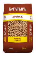 Керамзит средний "Богатырь дренаж" 20 л