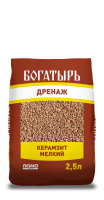 Керамзит мелкий "Богатырь дренаж" 2,5л