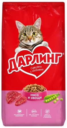 ДАРЛИНГ Кошка МясоОвощи 8x760g