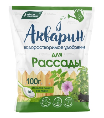 Водорастворимое удобрение Акварин "Для рассады", марка 13, 100гр