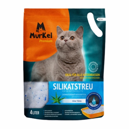 Silica Gel Cat  Litter  4L Силикагель 1.8 кг, aloe vera Mur Kelly