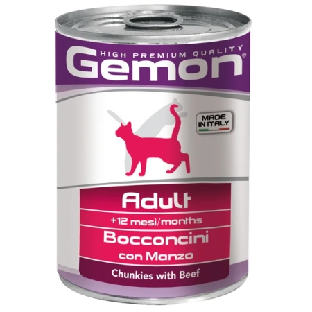 8785 GEMON DOG CHUNKS MEDIUM\КУСОЧКИ ДЛЯ СОБАК СРЕДНИХ ПОРОД С ГОВЯДИНОЙ И ПЕЧЕНЬЮ 415 гр
