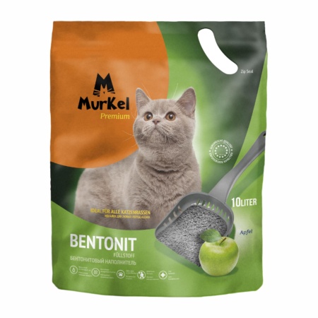 Бентонит Cat Litter 10 L Apple Mur Kelly