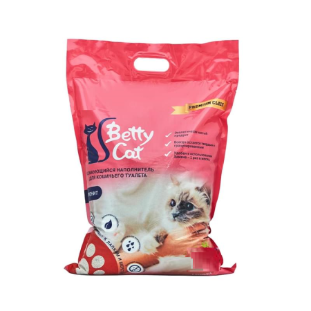 Камкующийся обычный  20 кг Betty cat Premium бентонит