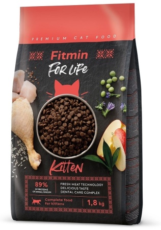 Корм Fitmin cat For Life Kitten - 1,8 kg. Fitmin (Фитмин) для кошек Котята - 1,8 кг.