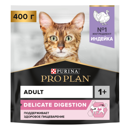 PRO PLAN Кошка ЧувствПищ Индейка 8x400г
