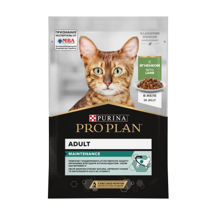 PRO PLAN Кошка Взрослая Ягн Желе 26x85г