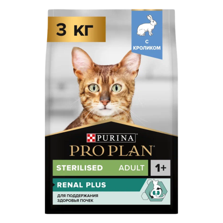 PRO PLAN Кош Стерил Кролик 4х3кг