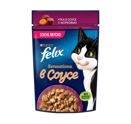 FELIX Sensations Соус УткаМорковь 26х75г