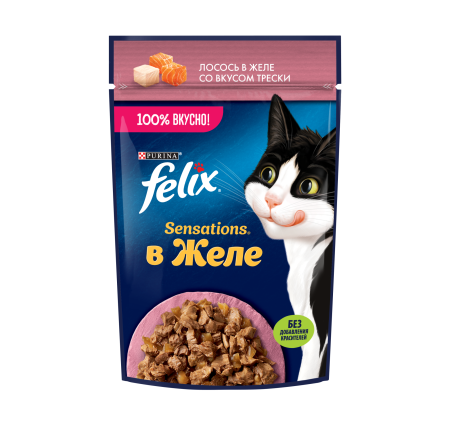 FELIX Sensations Желе Лос Треска 26х75г