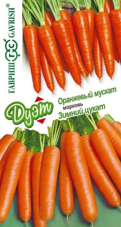 Морковь Оранжевый мускат+ Зимний цукат/Гавриш/цп 4 гр. Дуэт
