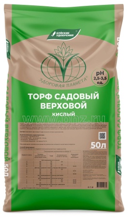 Торф верховой (кислый) 50 л