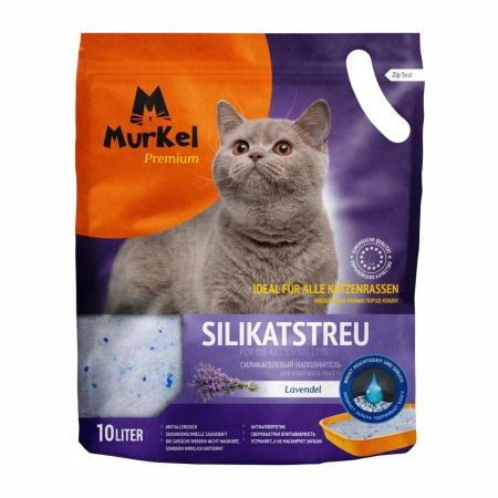 Silica Gel Cat  Litter  10L Силикагель 4.5 кг, Lavander Mur Kelly