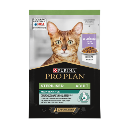 PRO PLAN Кошка Стерил Инд Желе 26x85г