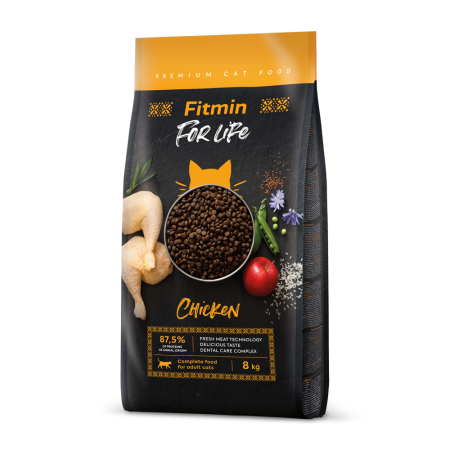 Fitmin cat For Life Adult Chicken 1,8 kg. Fitmin (Фитмин)  для взрослых кошек Курица 1,8 кг.