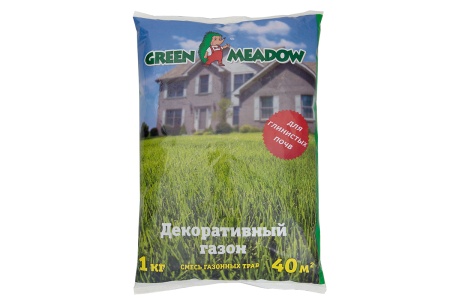 Газон Декоративный для глинистых почв 1 кг GREEN MEADOW