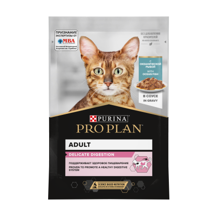 PRO PLAN Кошка ЧувП ОкеанРыб Соус 26x85г