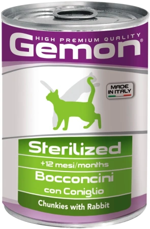 0070 GEMON CAT CHUNKS STERILIZED\КУСОЧКИ ДЛЯ СТЕРИЛИЗОВАННЫХ КОШЕК С ГОВЯДИНОЙ 415 гр