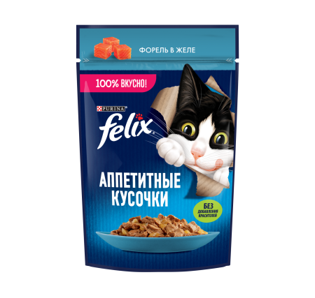 FELIX Аппетитные Кусоч Форель 26x75г