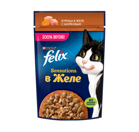 FELIX Sensations Желе Кур Морк 26x75г