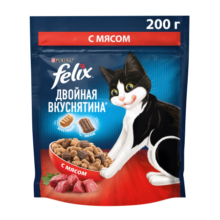 FELIX Двойная Вкуснятина Мясо 10x200г