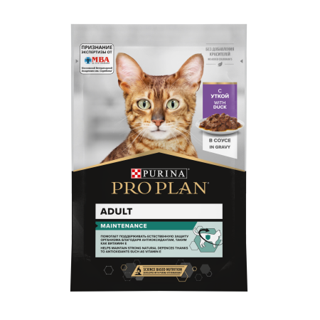 PRO PLAN Кошка Взрослая Утка Соус 26x85г