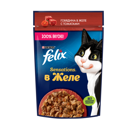 FELIX Sensations Желе Гов Томат 26x75г