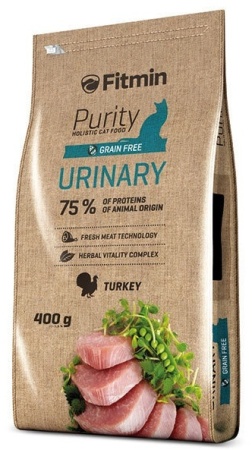 Корм Fitmin cat Purity Urinary - 400 g. Fitmin (Фитмин) для кошек Беззерновой Мочевыводящий - 400