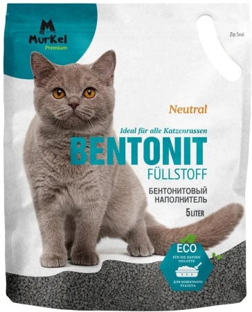 5 L Бентонит Cat Litter Нейтрал Mur Kelly