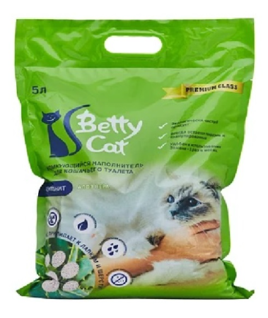 Камкующийся алоэ вера 5 л Betty cat  бентонит